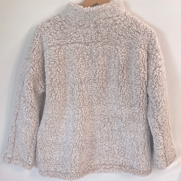 (A5) Charlie Paige Rugged Luxe Sherpa Mock Pullover, Very Pale Pink, Size S, NWT - Picture 8 of 11